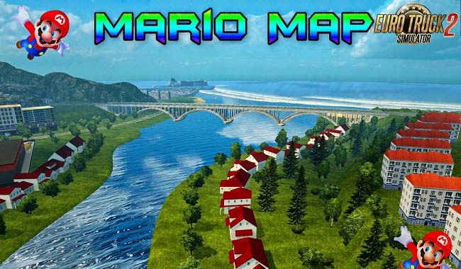 Карта Марио v12.8 (11.01.22) для Euro Truck Simulator 2 (1.43.x)
