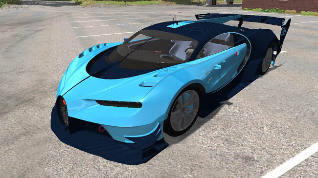Мод Bugatti Vision Gran Turismo v1.0 для BeamNG (v0.13)