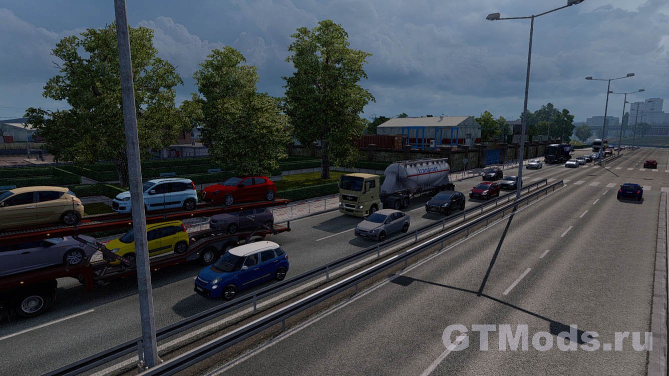 Мод на Плотность трафика и Ограничения скорости v7.1 для ETS 2 (1.36.x) »  Моды для игр про автомобили от GTMods.ru