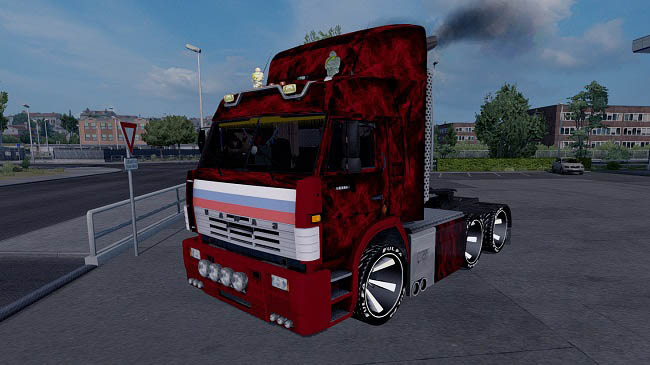 Мод Камаз-54115 Turbo V8 для ETS 2 (1.35.x)