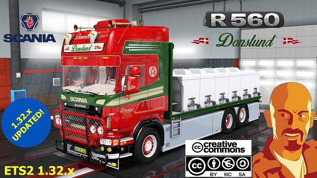 Scania R560 Donslund + Trailer v1.0