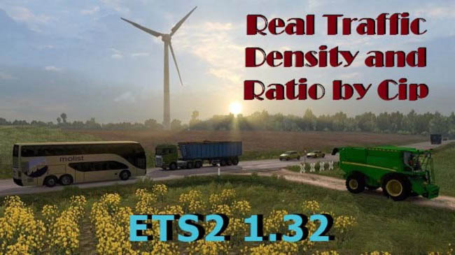 Мод Плотность и интенсивность трафика v1.35e для ETS 2 (1.35.x)