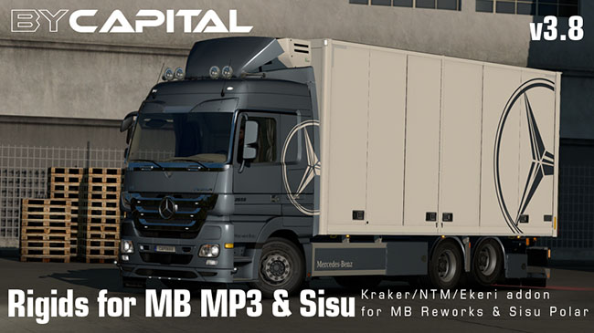 Мод Rigid Chassis for Mercedes Actros MP3 Reworks v3.5 для ETS 2 (1.31-1.32)
