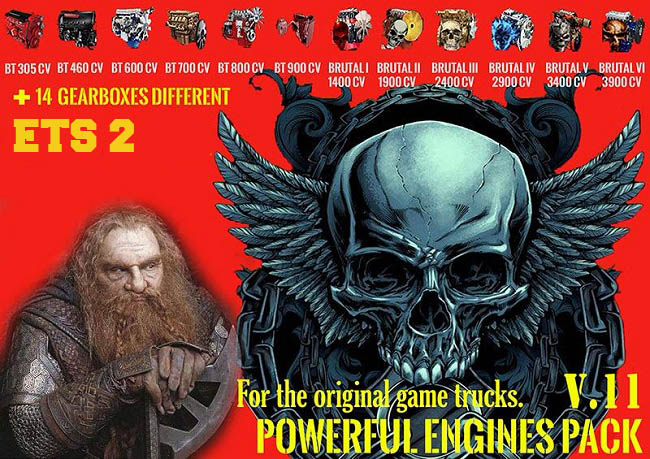 Звуковой мод Pack Powerful Engines + Gearboxes v15.2