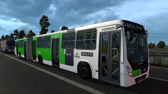Мод Одинарные и двойные автобусы в трафик ETS 3 (1.32.x)
