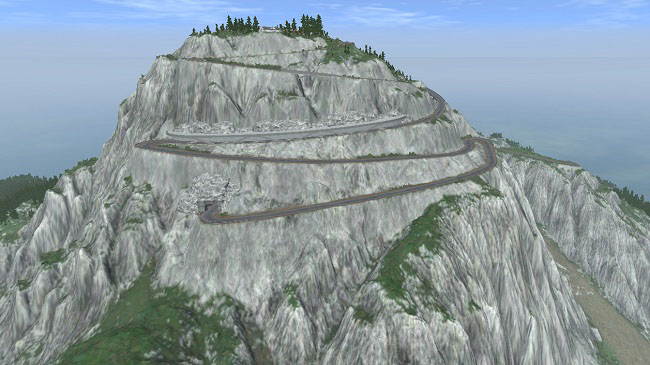 Карта "Cliff Roads" v1.4 для BeamNG.drive