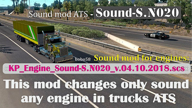 Мод Sound mod for engines in trucks для ATS (1.32.x)