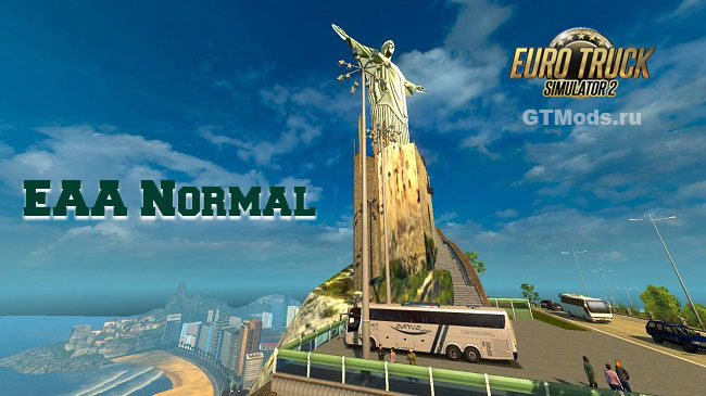 Карта Бразилии "EAA Normal" v5.0.9 для ETS 2 (1.34.x)