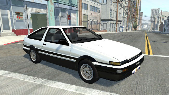 Мод Toyota AE86 Sprinter Trueno/Levin для BeamNG