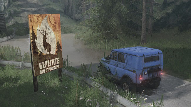 Карта "Кругом Тайга" v1.5 для ST: MudRunner
