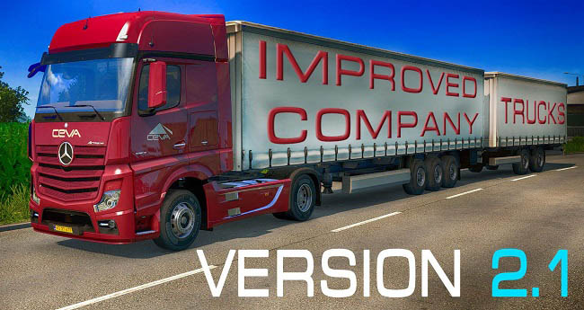 Мод Improved Company Trucks v2.1 для ETS 2 (1.32.x)