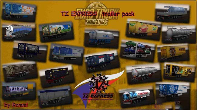 Мод TZ Express Trailers Pack для ETS 2 (1.34.x)