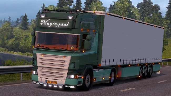 Мод Scania Nagtegaal + Trailer для ETS 2 (1.32.x)