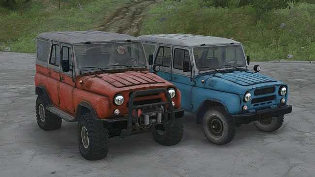 Мод УАЗ 31514 и УАЗ 31514 Offroad v1.2 для ST: MudRunner