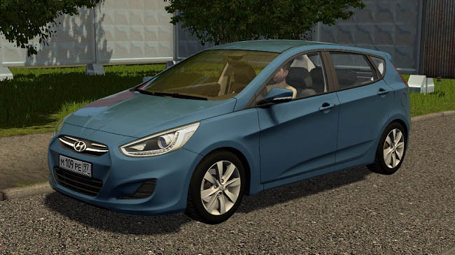 Мод Hyundai Solaris Hatchback для City Car Driving (1.5.9.2)