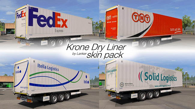 Мод Skin Pack for Krone Dry Liner для ETS 2 (1.32.x)