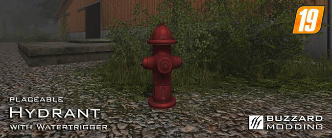 Мод Hydrant with Watertrigger v1.0 для FS19 (1.1.0.0)