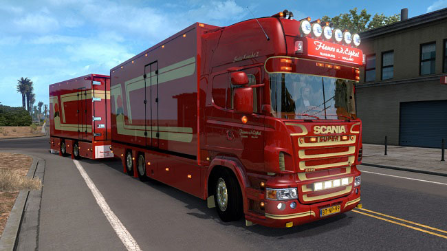 Мод Scania R620 Fleurs v1.0 для ATS (1.32.x)
