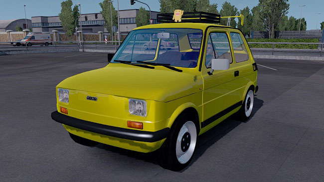 Мод Fiat 126 v1.1 для Euro Truck Simulator 2 (1.33.x)