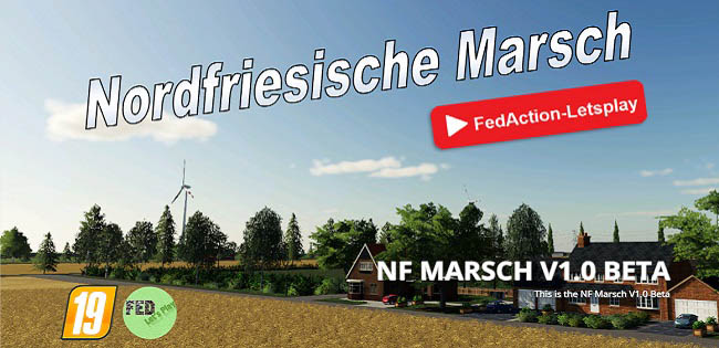 Карта Nordfriesische Marsch v2.0 для FS19 (1.4.x)