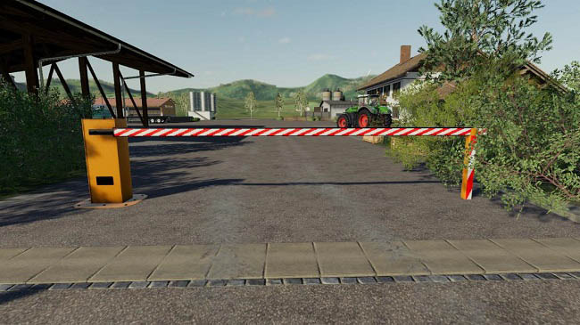 Мод Automatic barrier placeable v1.0 для FS19 (1.2.x)