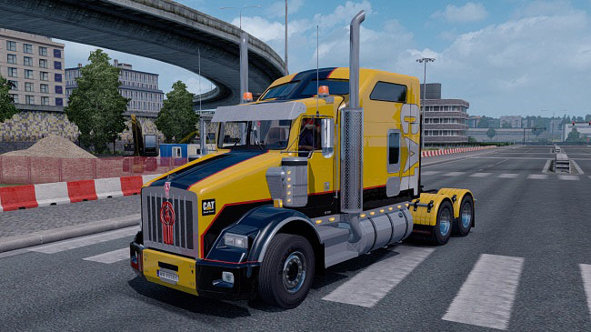 Мод Kenworth T800 v1.7 для Euro Truck Simulator 2 (1.33.x)