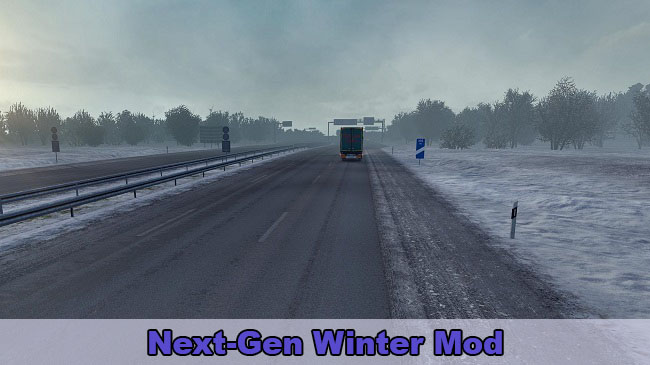 Мод Next-Gen Winter Mod v1.0 для Euro Truck Simulator 2 (1.33.x)