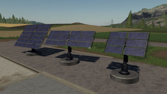 Мод Placeable Solar Panels v1.0 для FS19 (1.2.x)