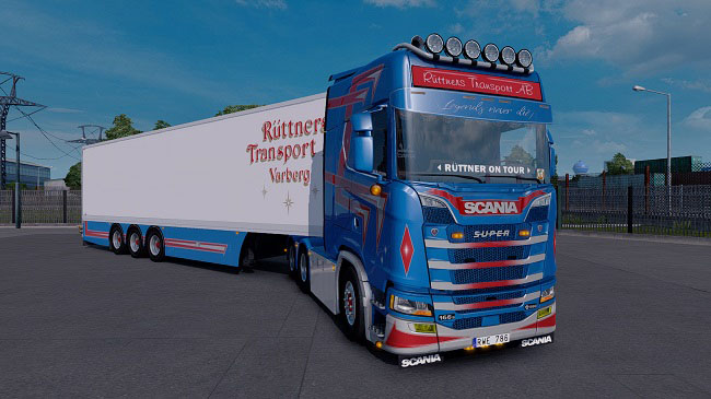 Мод Ruttners Transport Scania для ETS 2 (1.33.x)