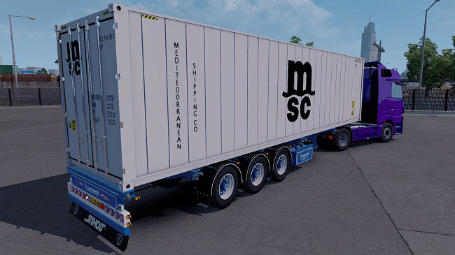 Мод Ownable Truckskill Container Trailer v1.0 для ETS 2 (1.33.x)