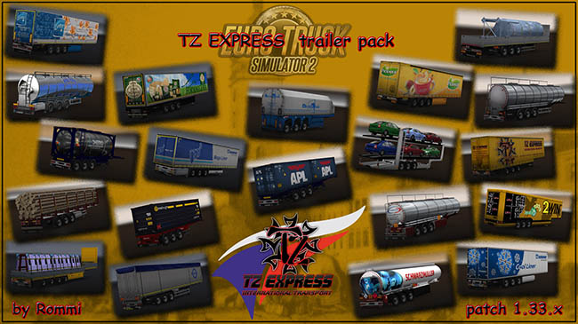 Мод Ownable TZ Trailer Pack для ETS 2 (1.33.x)
