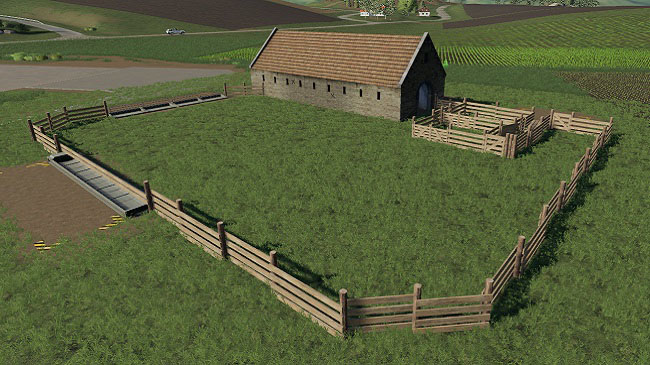Мод Old Building Sheep Placeable v1.0 для FS19 (1.2.x)