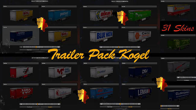 Мод Kogel Trailer Pack для ETS 2 (1.33.x)