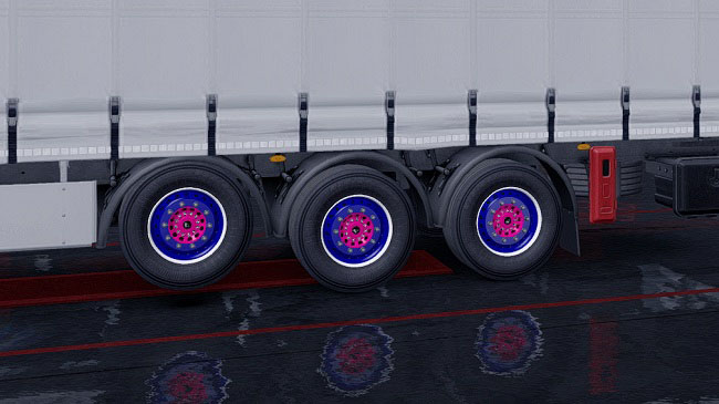 Мод Painted Wheels for Trailers v1.0 для ETS 2 (1.33.x)