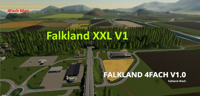 Карта Falkland XXL v1.1 для FS19 (1.2.x)