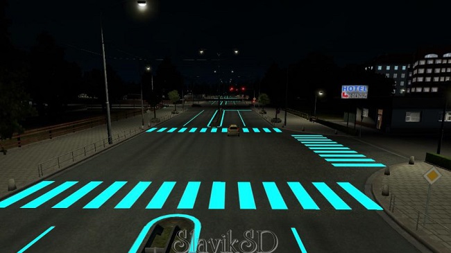 Мод Roadways Luminous v1.2 для ETS 2 и ATS (1.34.x - 1.36.x)