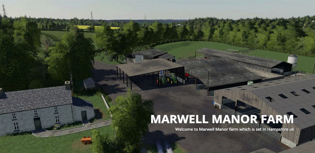 Карта Marwell Manor Farm v1.2 для FS19 (1.4.x)
