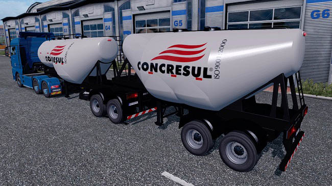 Мод Cement Trailer Ownable для ETS 2 (1.34.x)