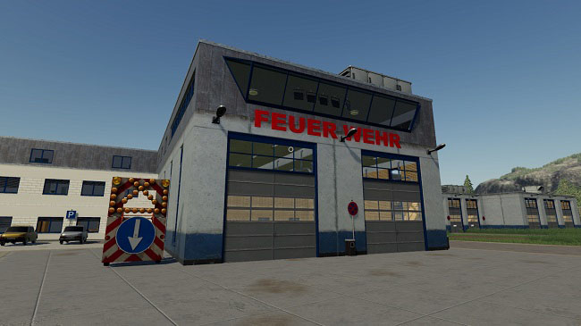 Мод Fire station Completely v1.0 для FS19 (1.2.x)