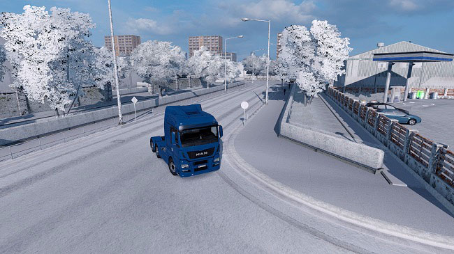 Мод Winter Mod v1.6.1 для Euro Truck Simulator 2 (1.43.x)