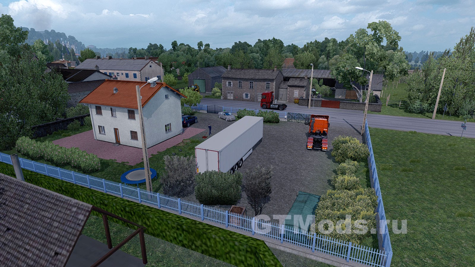 Мод House / Small base – France v1.0 для ETS 2 (1.2.x) » Моды для игр про  автомобили от GTMods.ru