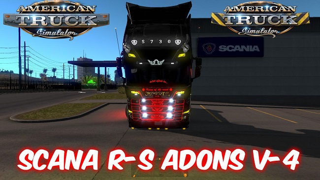 Мод Scania R-S Adons v4.0 для ATS (1.34.x)