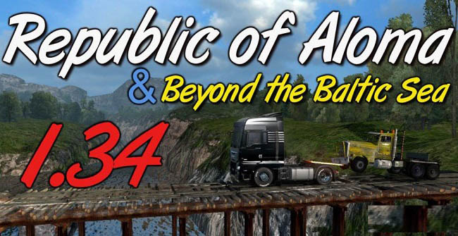 Карта Republic of Aloma v2.4 для ETS 2 (1.34.x)