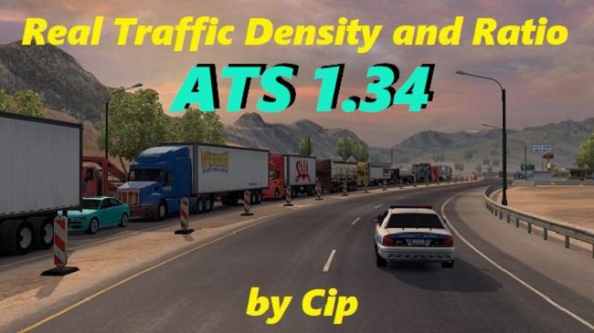 Мод Traffic Density v1.34A для ATS (1.34.x)
