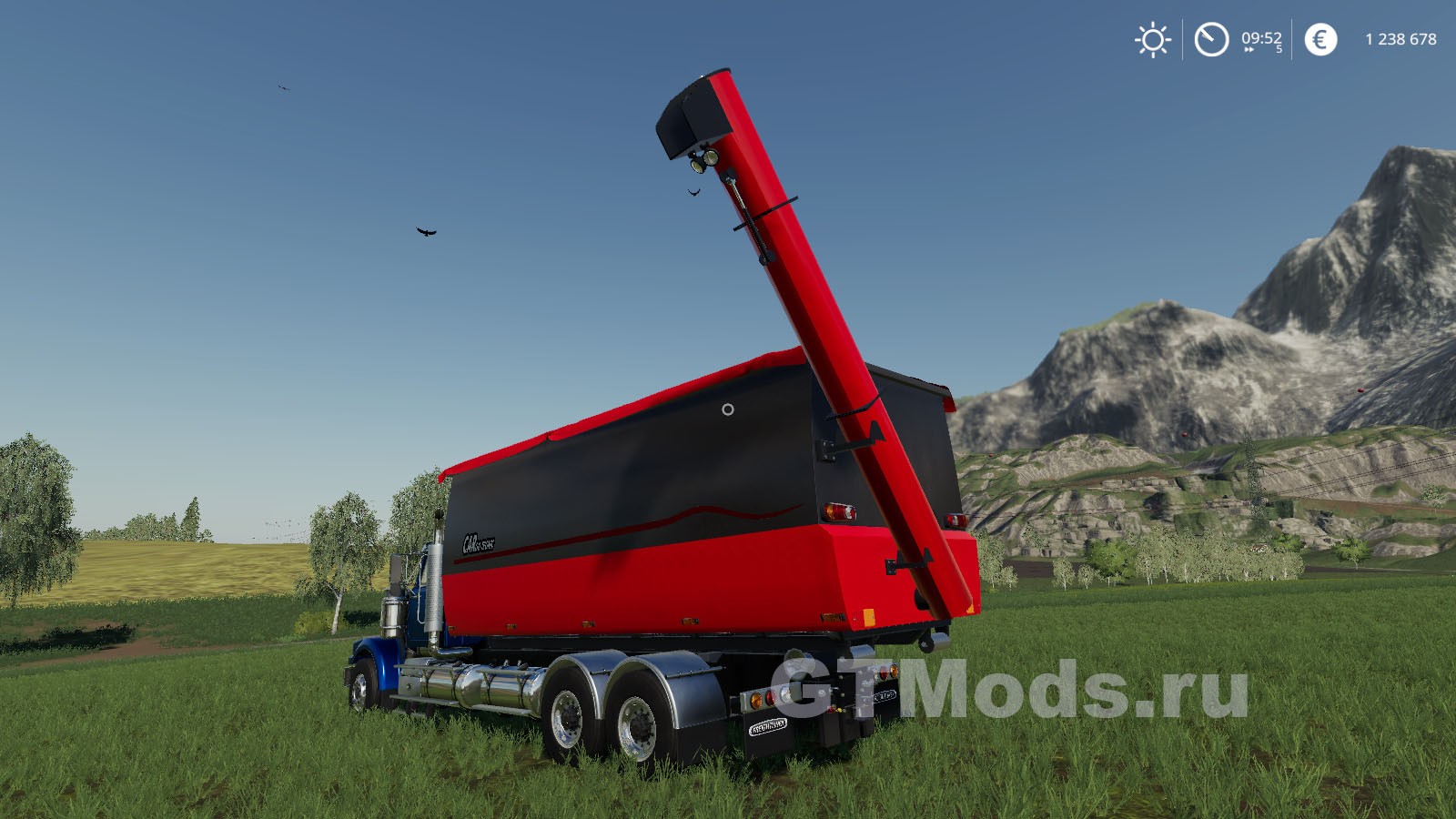 Мод Peecon hooklift Auger Container v1.0 для FS19 (1.2.x) .