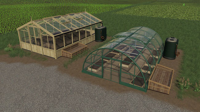 Мод Greenhouses v2.0 для FS19 (1.3.x)