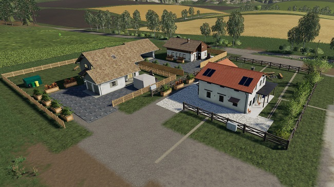 Мод 3 Placeable Different Cottages v1.0 для FS19 (1.3.x)