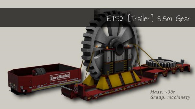 Мод Trailer 5.5m Gear для ETS 2 (1.34.x)