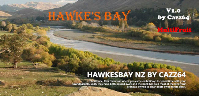 Карта Hawke's Bay NZ v1.4B для FS19 (1.3.x)