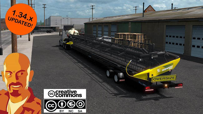 Мод Midwest Durus Trailers v1.0 для ATS (1.34.x)